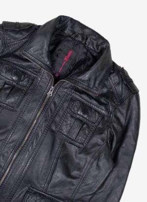 TOM TAILOR WOMEN’S LEDERJACKE SCHWARZ