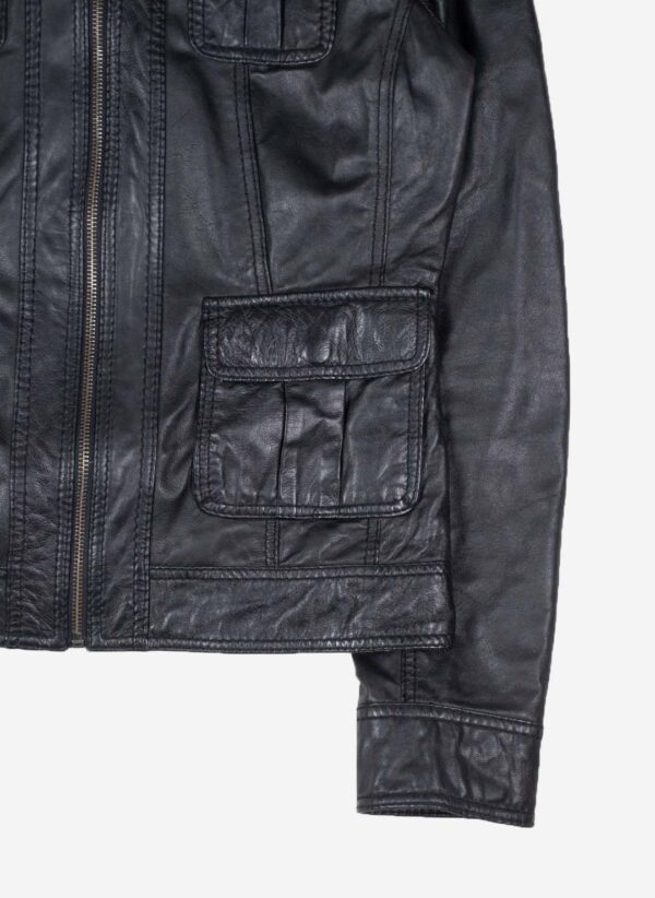 TOM TAILOR WOMEN'S LEDERJACKE SCHWARZ – Bild 3