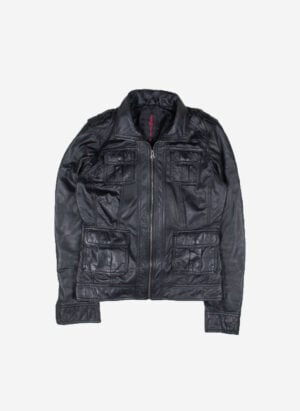 TOM TAILOR WOMEN’S LEDERJACKE SCHWARZ