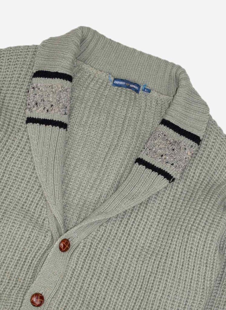 VINTAGE 80s EMPORIO ARMANI WOLLCARDIGAN