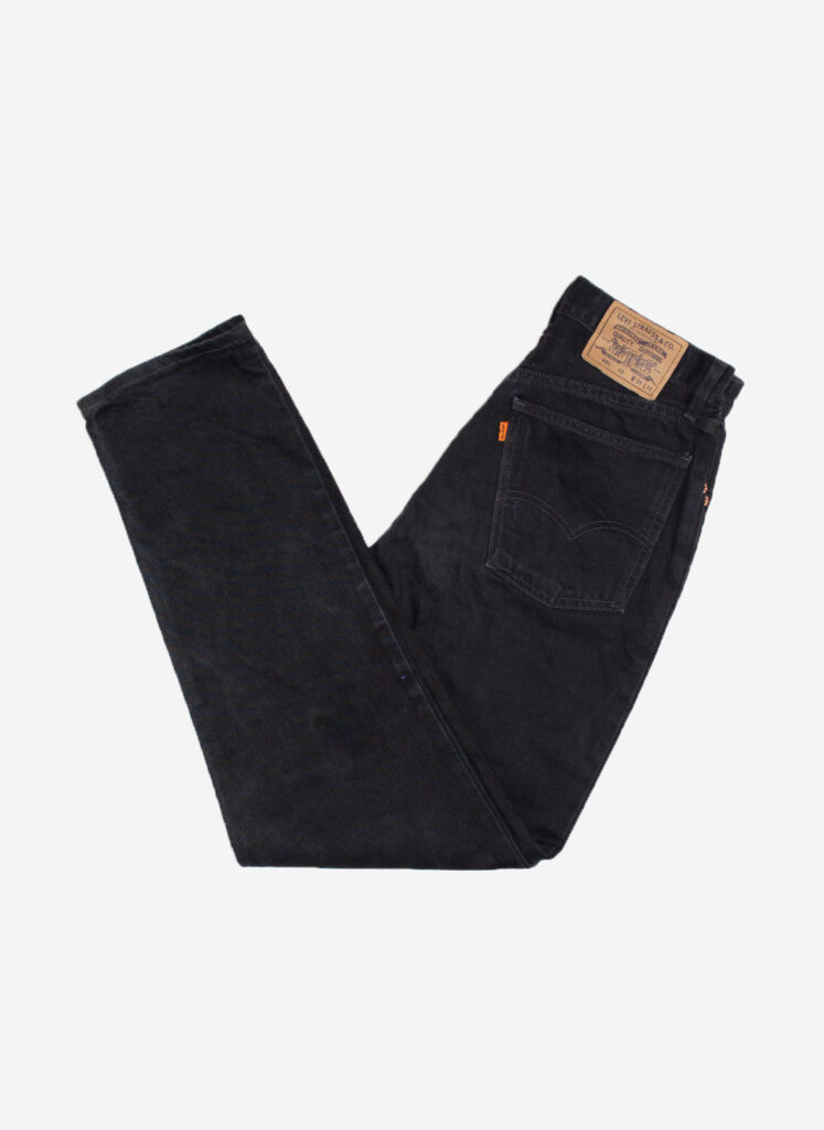 VINTAGE 90s LEVI'S 881 ORANGETAB JEANS SCHWARZ