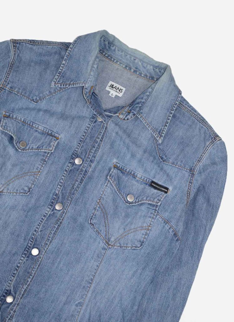 VINTAGE 80s DOLCE & GABBANA WOMEN'S JEANSBLUSE