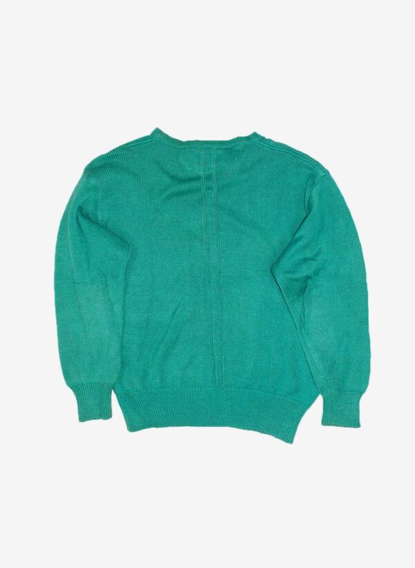 VINTAGE 80s ICEBERG KNITSWEATER GRÜN – Bild 3