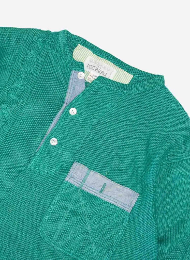 VINTAGE 80s ICEBERG KNITSWEATER GRÜN