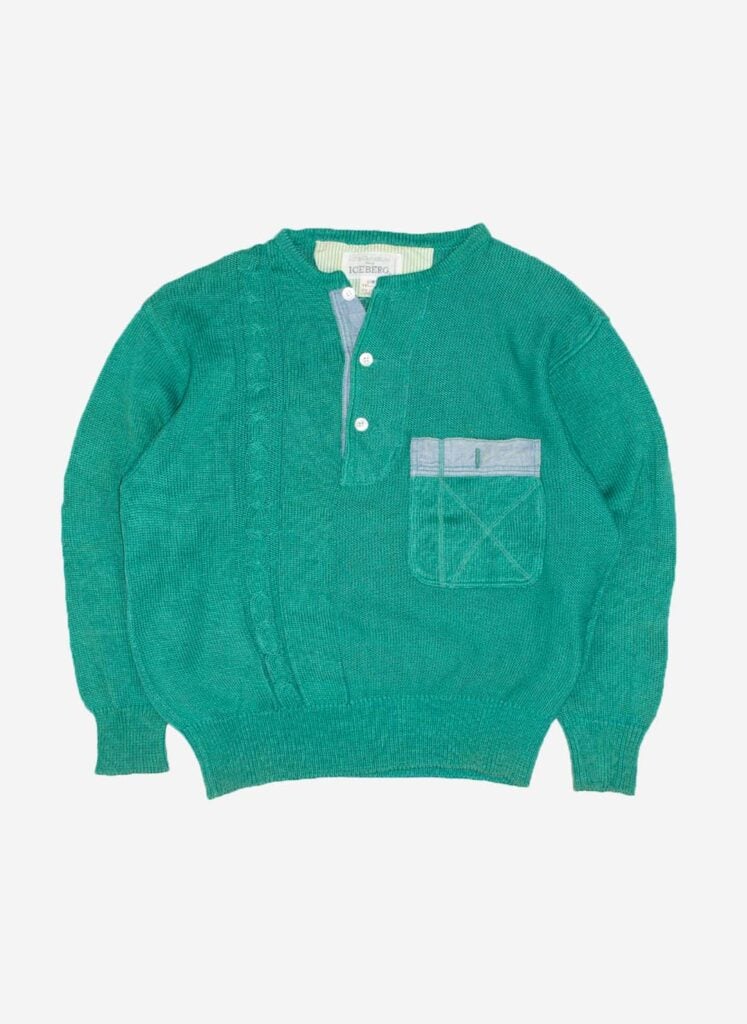 VINTAGE 80s ICEBERG KNITSWEATER GRÜN