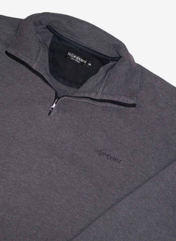 VINTAGE 90s YVES SAINT LAURENT HALFZIP