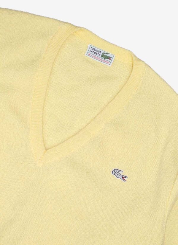 Vintage Chemise Lacoste V-Neck Knitsweater – Bild 2