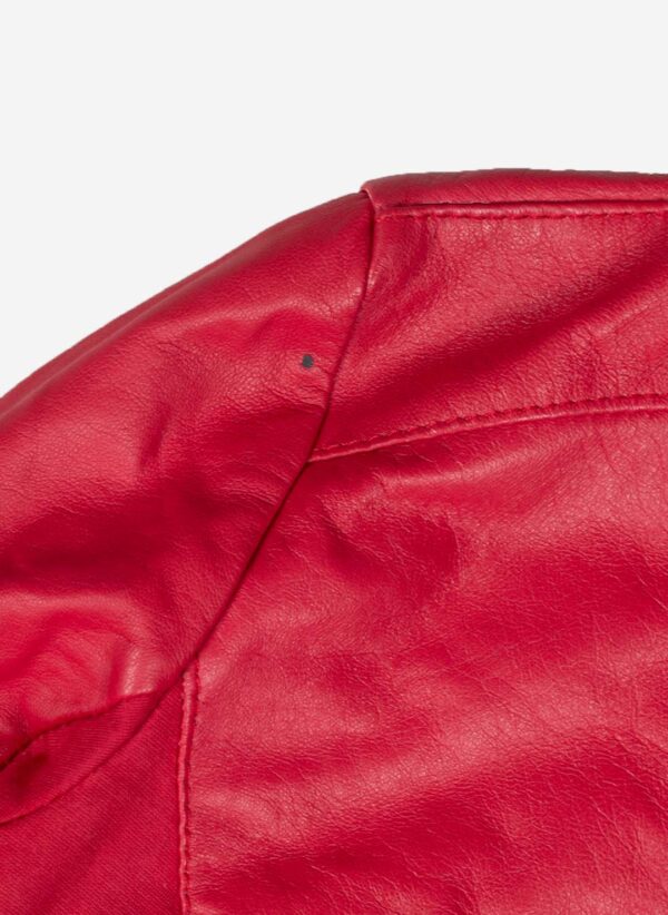 VINTAGE KING KONG LEDERJACKE ROT – Bild 5