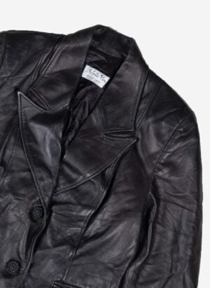 VINTAGE LEDERJACKE WOMEN’S SCHWARZ