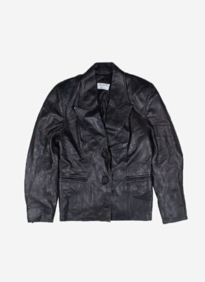 VINTAGE LEDERJACKE WOMEN’S SCHWARZ