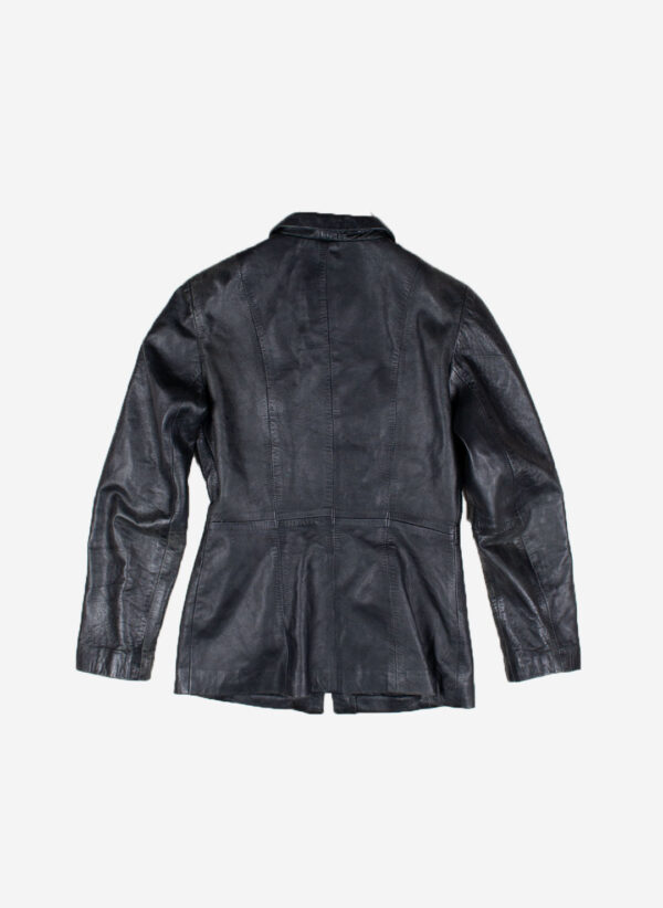 Vintage Lederjacke women's schwarz – Bild 3
