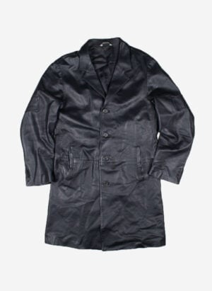 VINTAGE LEDERMANTEL SCHWARZ