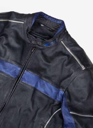 VINTAGE MTECH BIKER LEDERJACKE