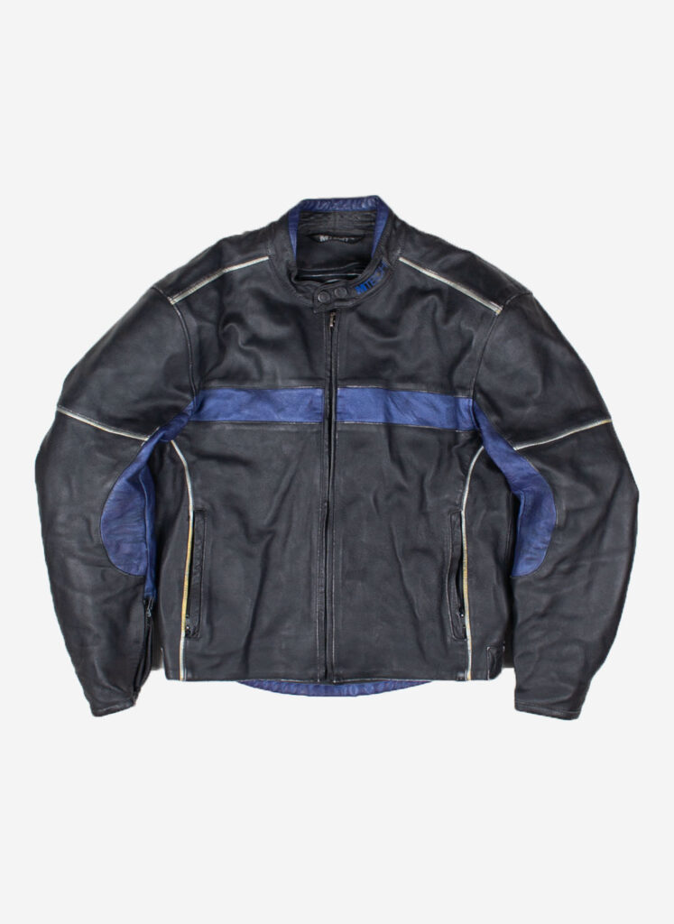 VINTAGE MTECH BIKER LEDERJACKE