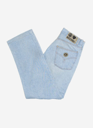 VINTAGE 90s MOSCHINO JEANS HELLBLAU
