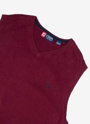 Chaps Knit Vest rot