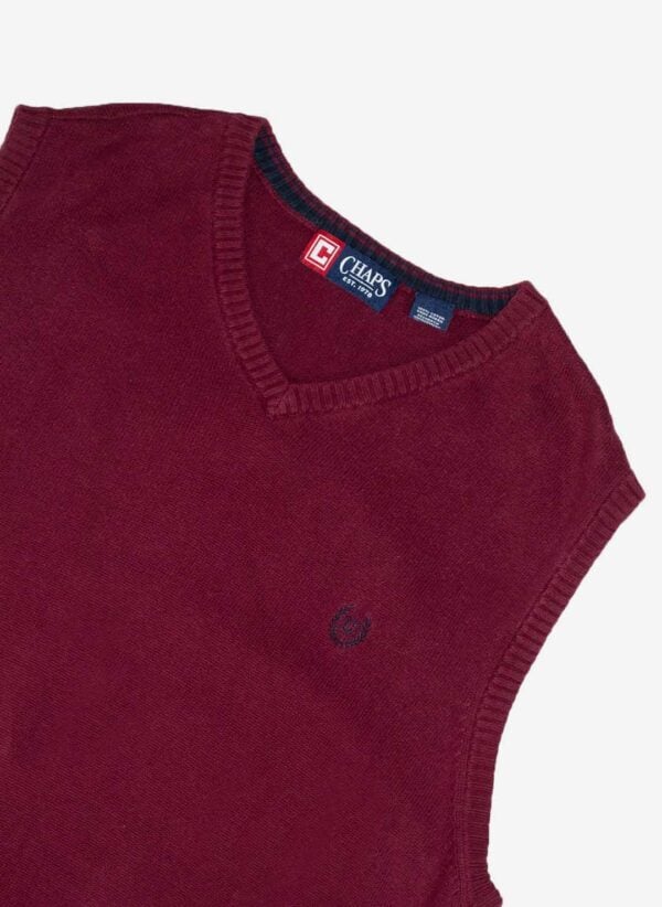 Chaps Knit Vest rot – Bild 2