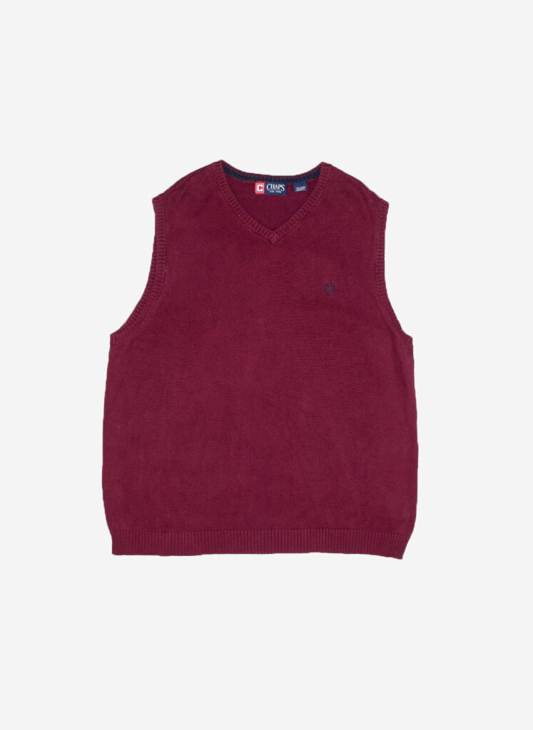 Chaps Knit Vest rot