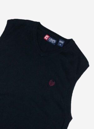 Chaps Knit Vest schwarz