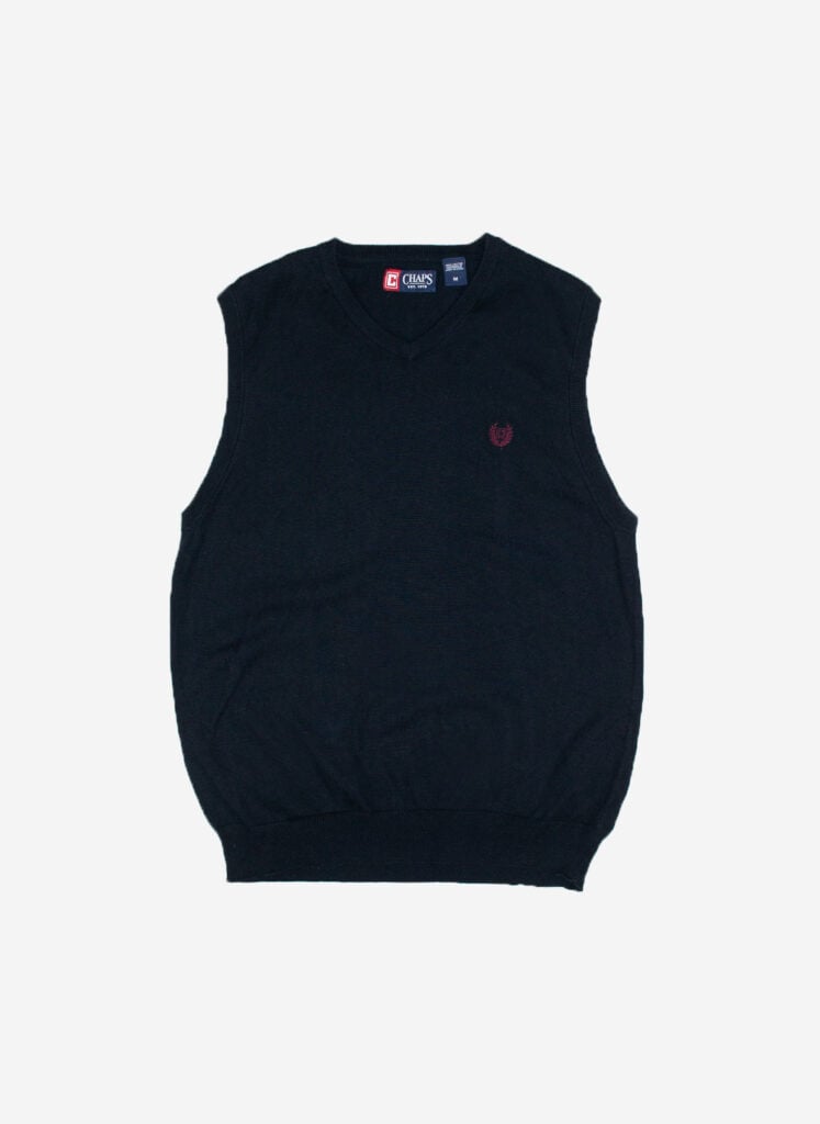 Chaps Knit Vest schwarz