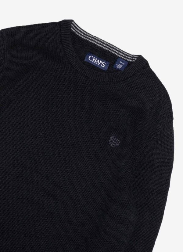 Chaps Strickpullover schwarz – Bild 2