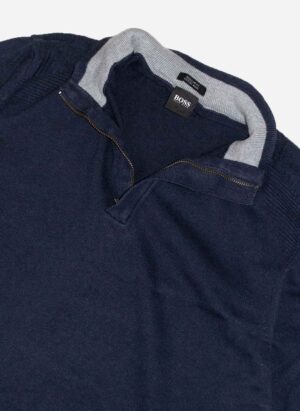 Hugo Boss Woll Half-Zip navy