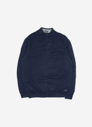 Hugo Boss Woll Half-Zip navy