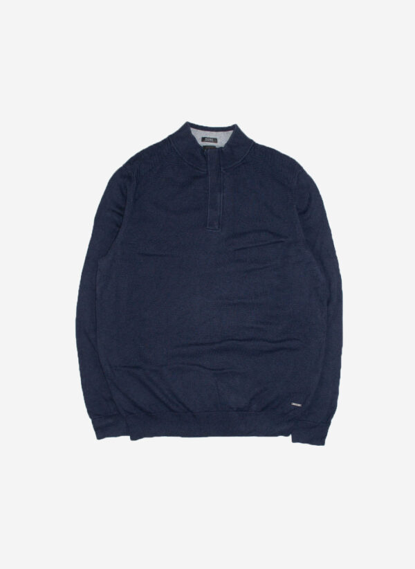 Hugo Boss Woll Half-Zip navy