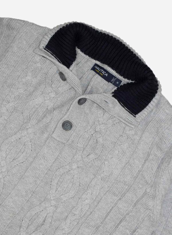 Nautica Knitsweater grau – Bild 2