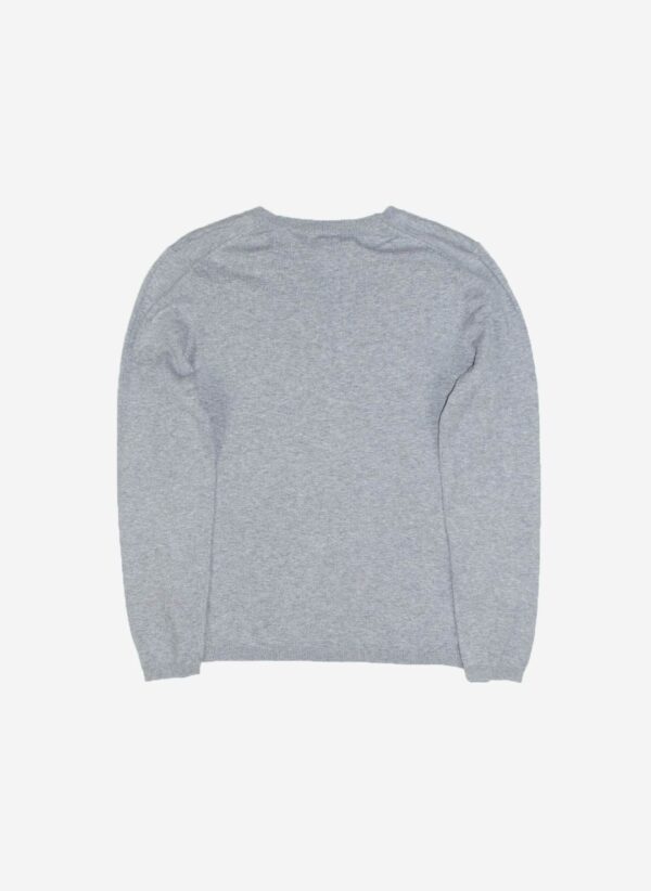 Tommy Hilfiger Pima V-Neck Sweater grau – Bild 3