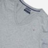 Tommy Hilfiger Pima V-Neck Sweater grau – Bild 2