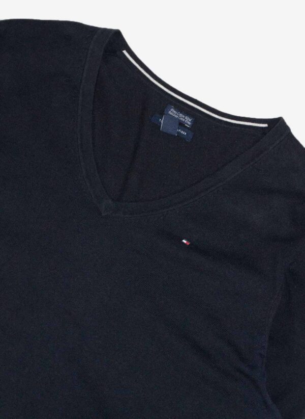 Tommy Hilfiger Pima V-Neck Sweater – Bild 2