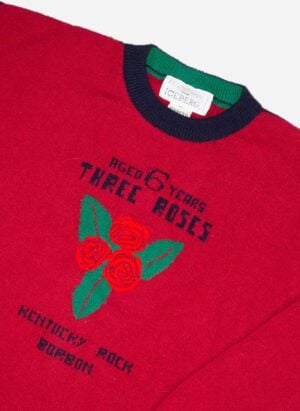 Vintage 80s Iceberg “Three Roses” Wollpullover