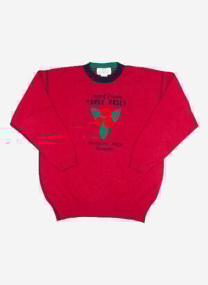 Vintage 80s Iceberg “Three Roses” Wollpullover