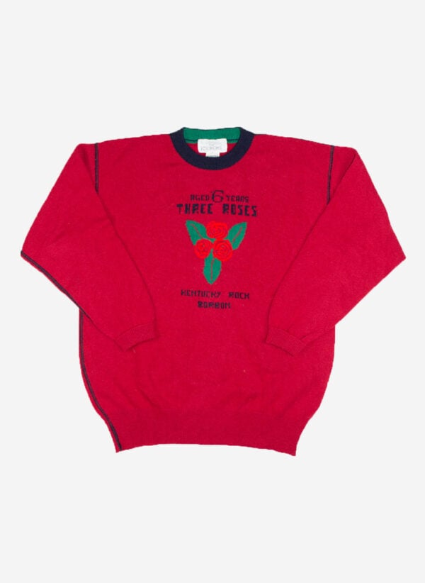Vintage 80s Iceberg "Three Roses" Wollpullover