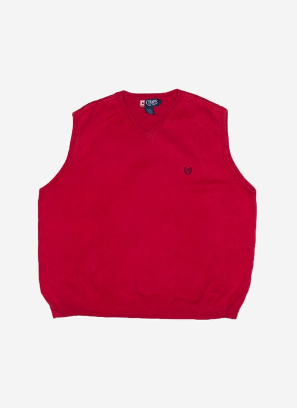 Vintage Chaps Sweater Vest rot