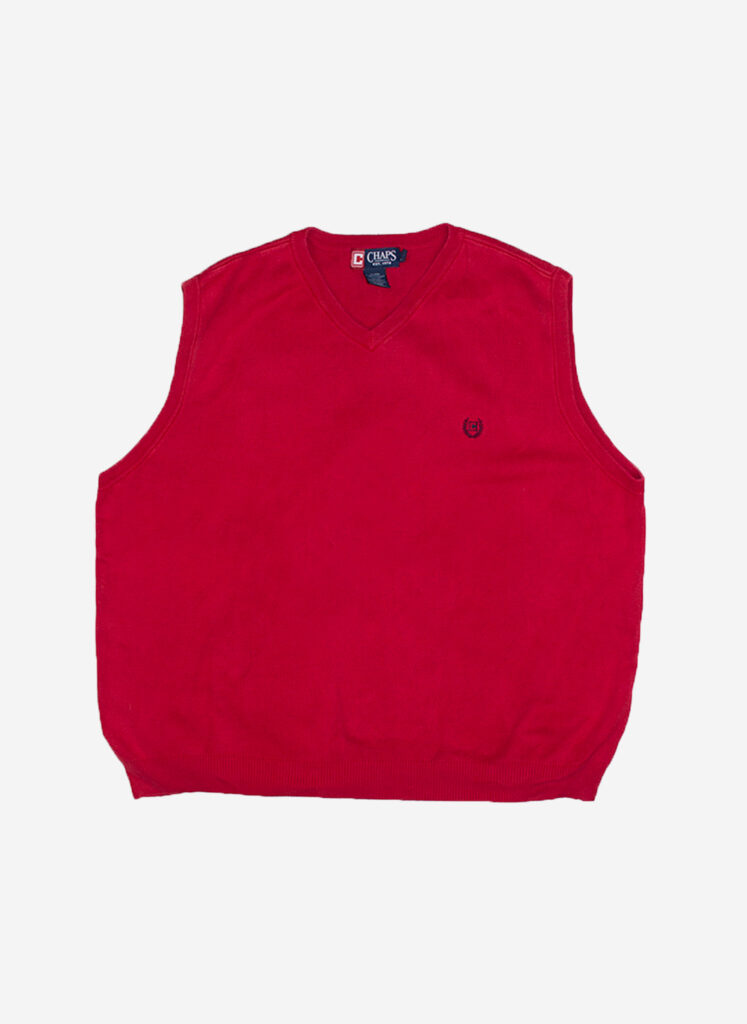 Vintage Chaps Sweater Vest rot