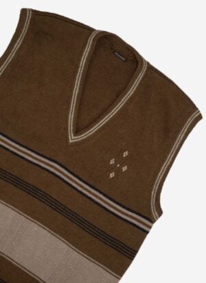Vintage Knit Vest braun