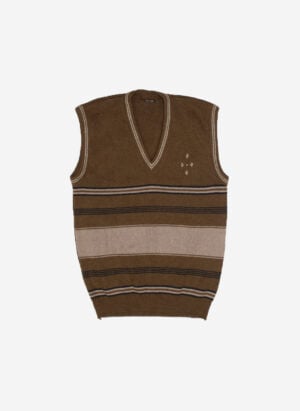 Vintage Knit Vest braun