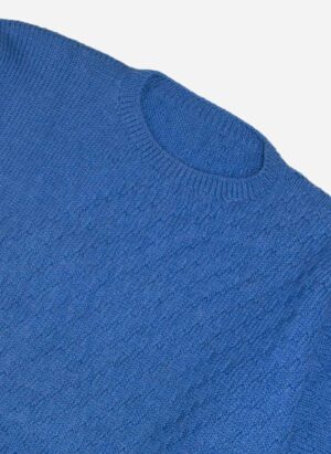 Vintage Knitsweater blau boxy