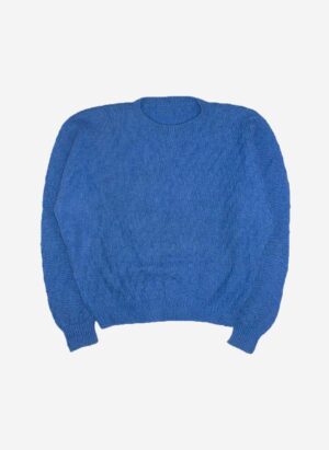 Vintage Knitsweater blau boxy