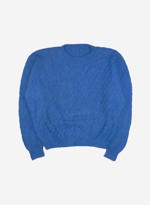 Vintage Knitsweater blau boxy