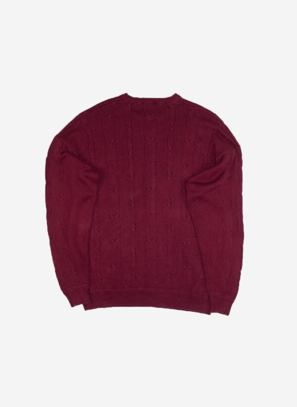 Vintage Nautica Knitsweater rot – Bild 3