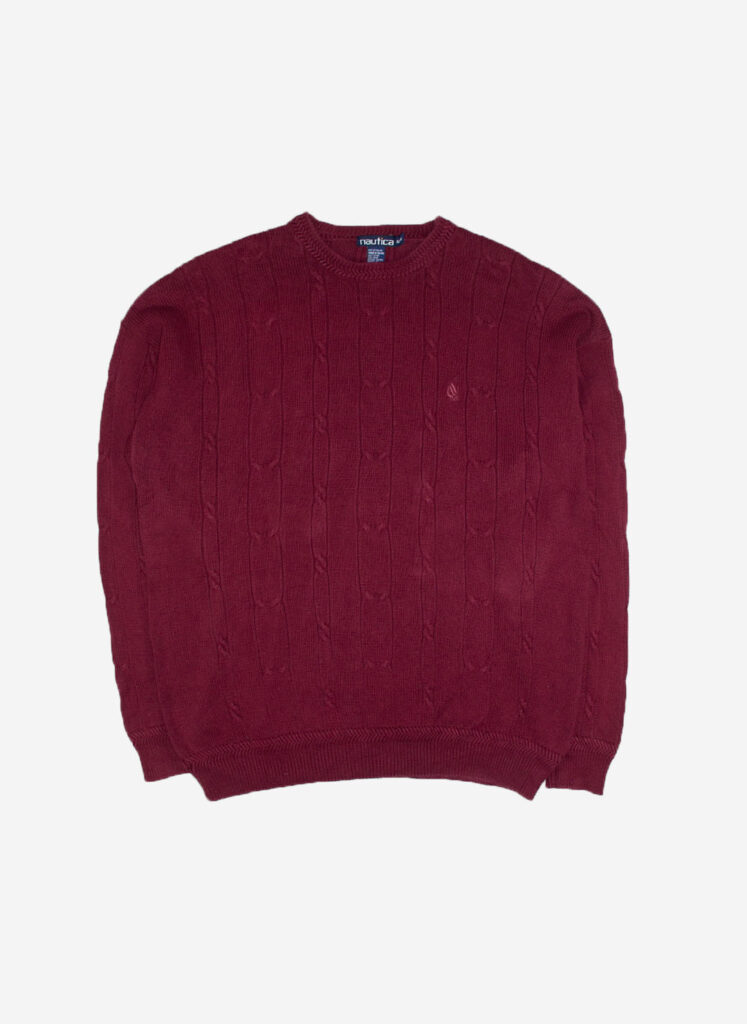 Vintage Nautica Knitsweater rot
