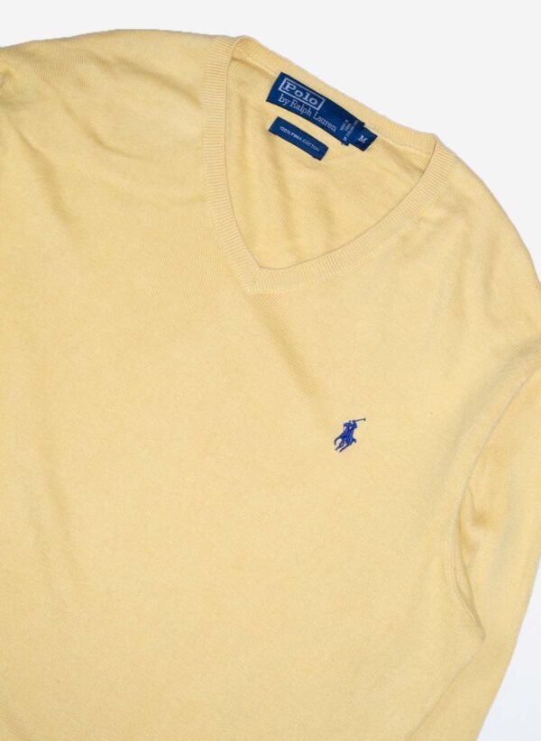 Vintage Polo Ralph Lauren Sweater gelb – Bild 2