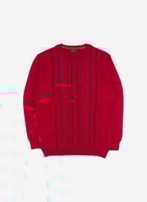 Vintage Wollpullover rot