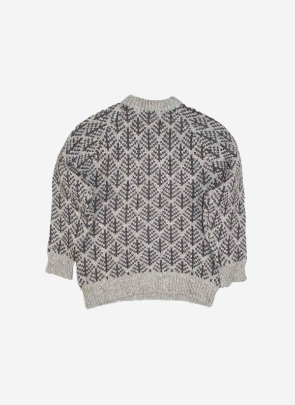 Vintage heavy Wollpullover grau – Bild 3