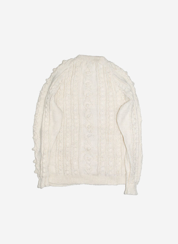 Vintage women's Strickpullover weiß – Bild 3