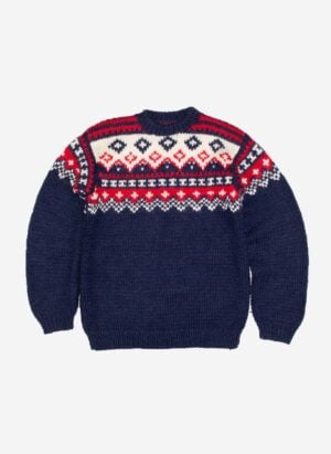 Vintage Handknit Wollpullover