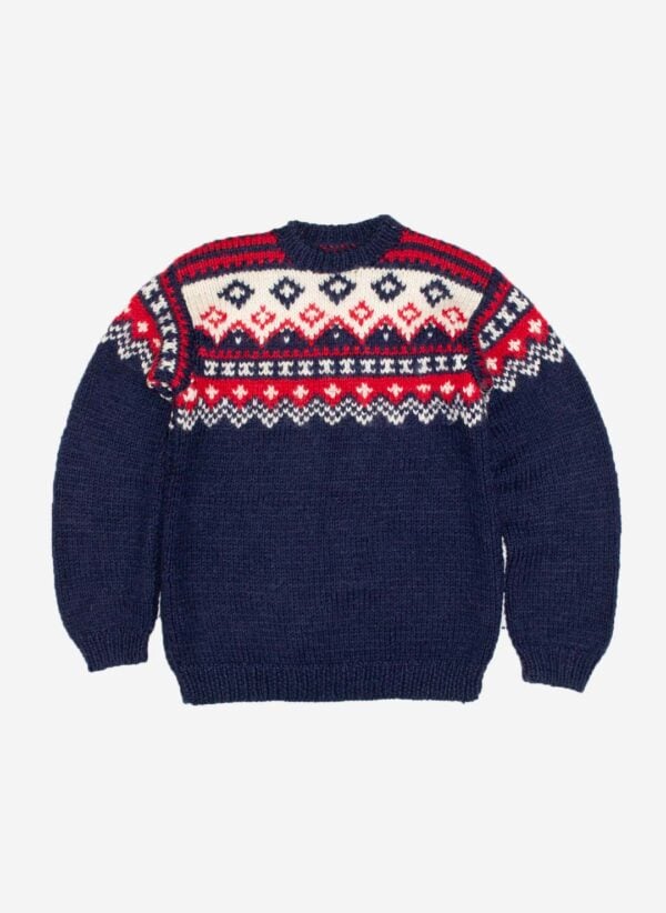 Vintage Handknit Wollpullover
